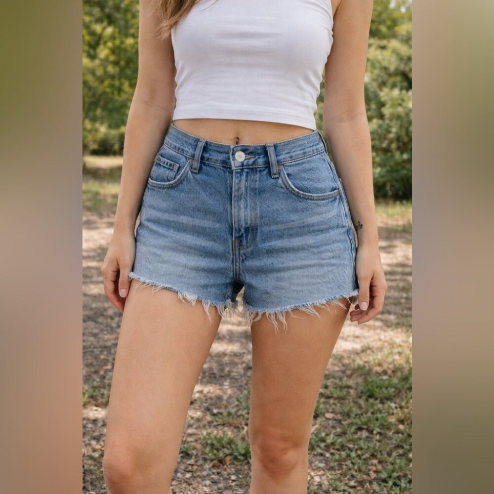 Levi’s 501 High Raw Cut Off Shorts